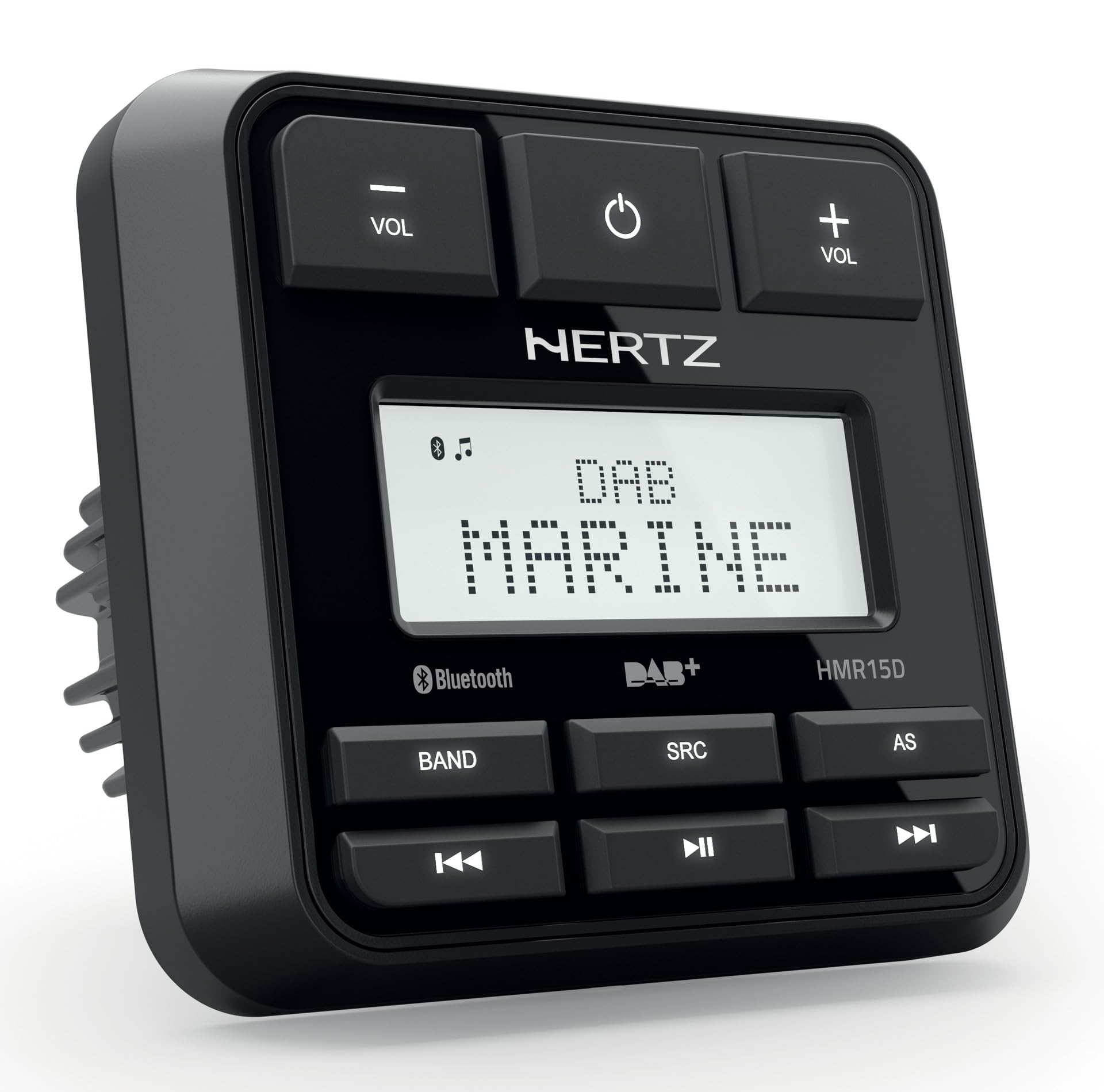 Hertz HMR 15 D – Sorgente audio Marine con tuner DAB+, Bluetooth 5.0, ingresso USB e costruzione IP66 per ambienti nautici