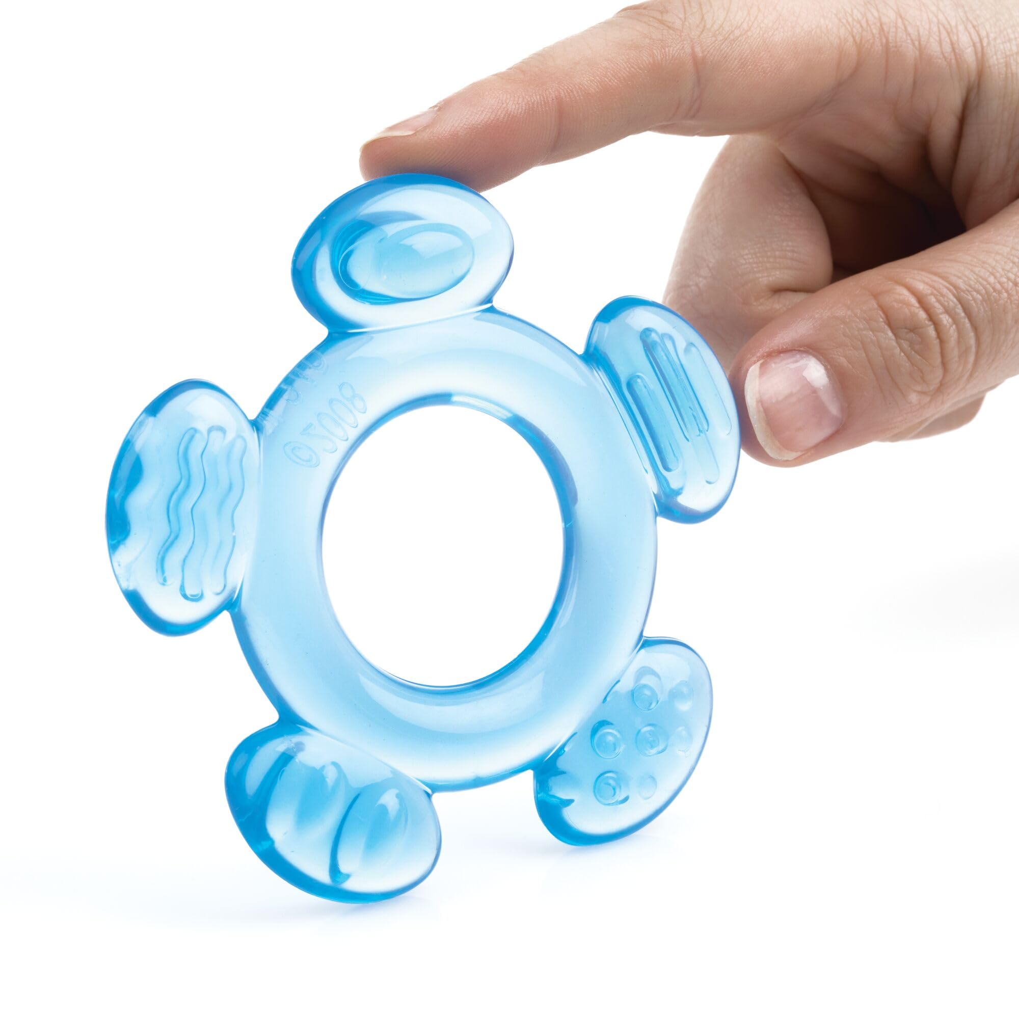 Nuby - Ensemble de Dentition en 3 Étapes - Lot de 3 Anneaux de Dentition pour Bébé - Surfaces Texturées - Compatible avec le Réfrigérateur - 3 mois + - 3