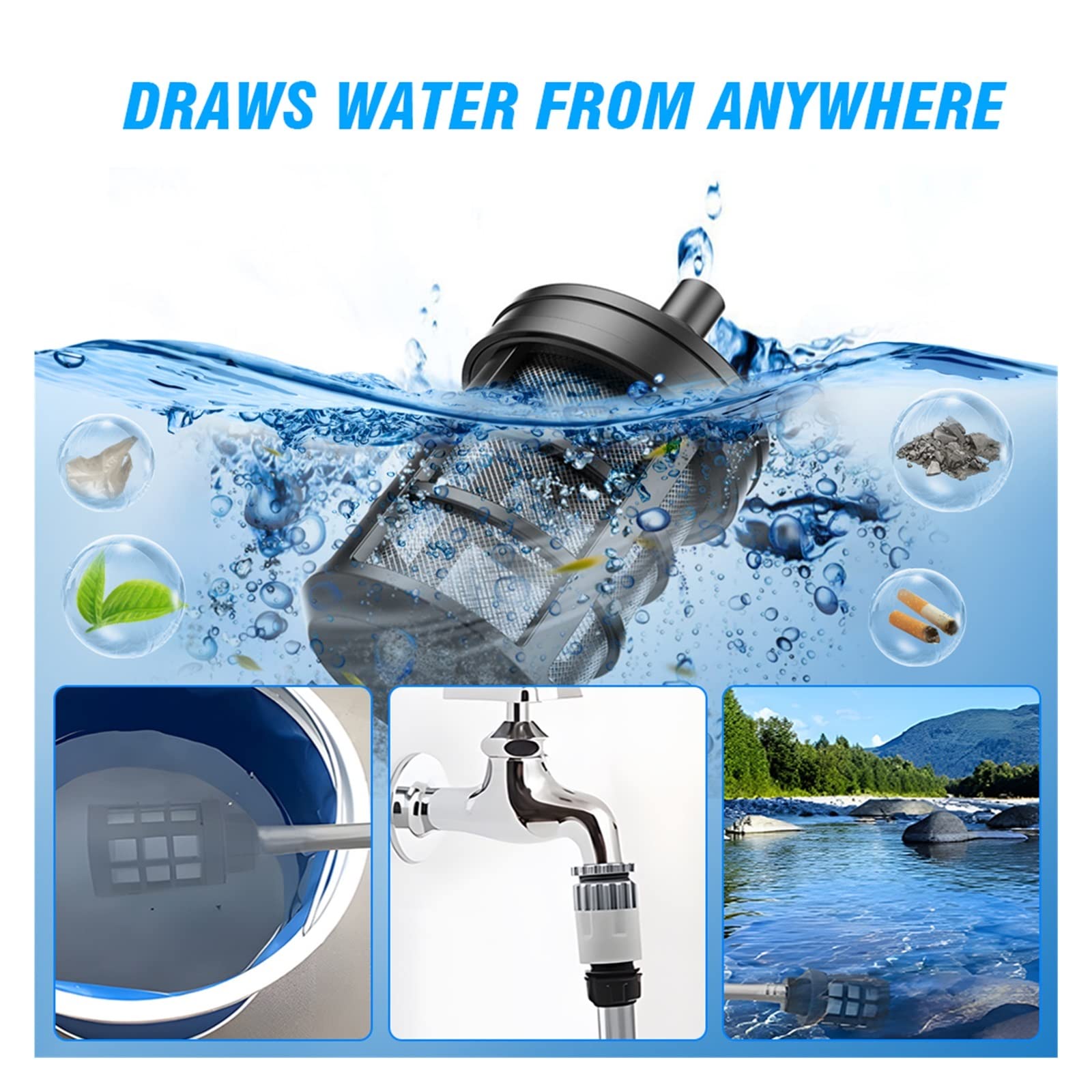 Idropulitrice, 200Bar 3500W Rondella Elettrica Senza Spazzole Ad Alta Pressione 6-in-1 Pistola Ad Acqua Da Giardino For Lavaggio Auto For Pistola A Spruzzo A Batteria 18V(Option 2)