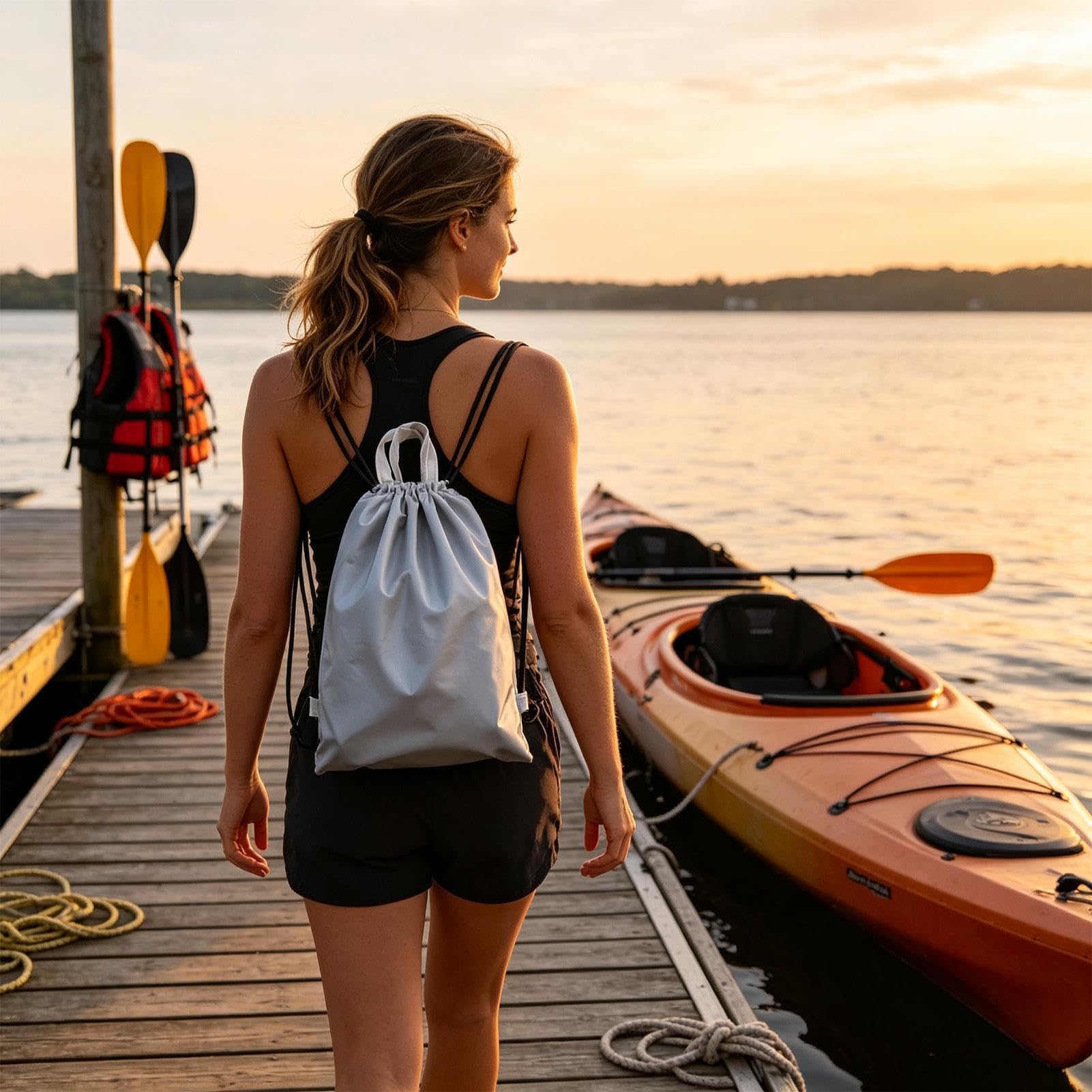 Kanu-Abdeckung 420D Oxford strapazierfähige UV-beständige wasserdichte | Kajak-Aufbewahrungstasche für Innen- und Außenbereich, Anhängertransport, Campingausflüge, Steg, Liegeplatz und Garte