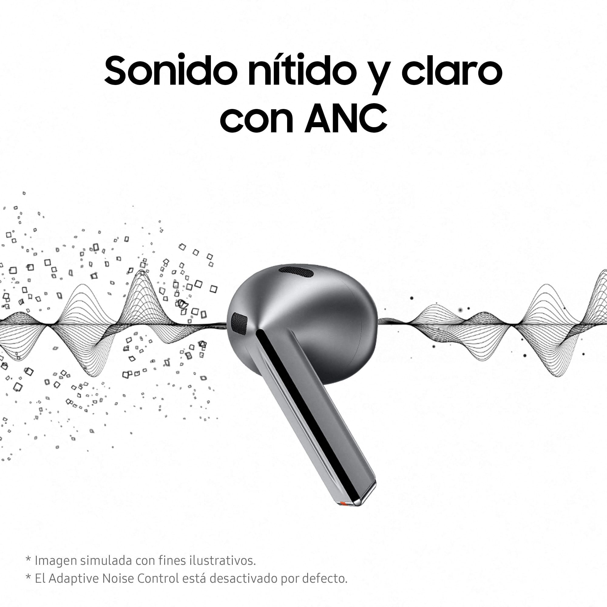 Samsung Galaxy Buds3 + Cargador - Auriculares Inalámbricos, Cancelación de Ruido, Bluetooth, Audio 360, Gris (Versión Española)