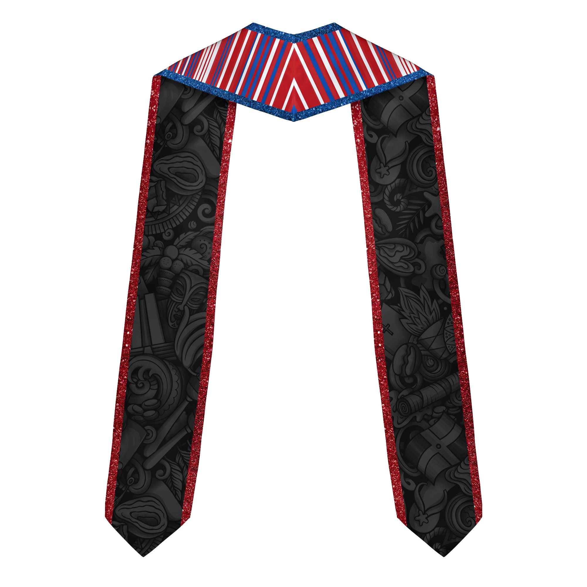 MonkeyVan Custom Dominican Sash Graduation, Dominicans Flag Graduation Sash 2025, Dominican Republic Graduation Stole Style 10
