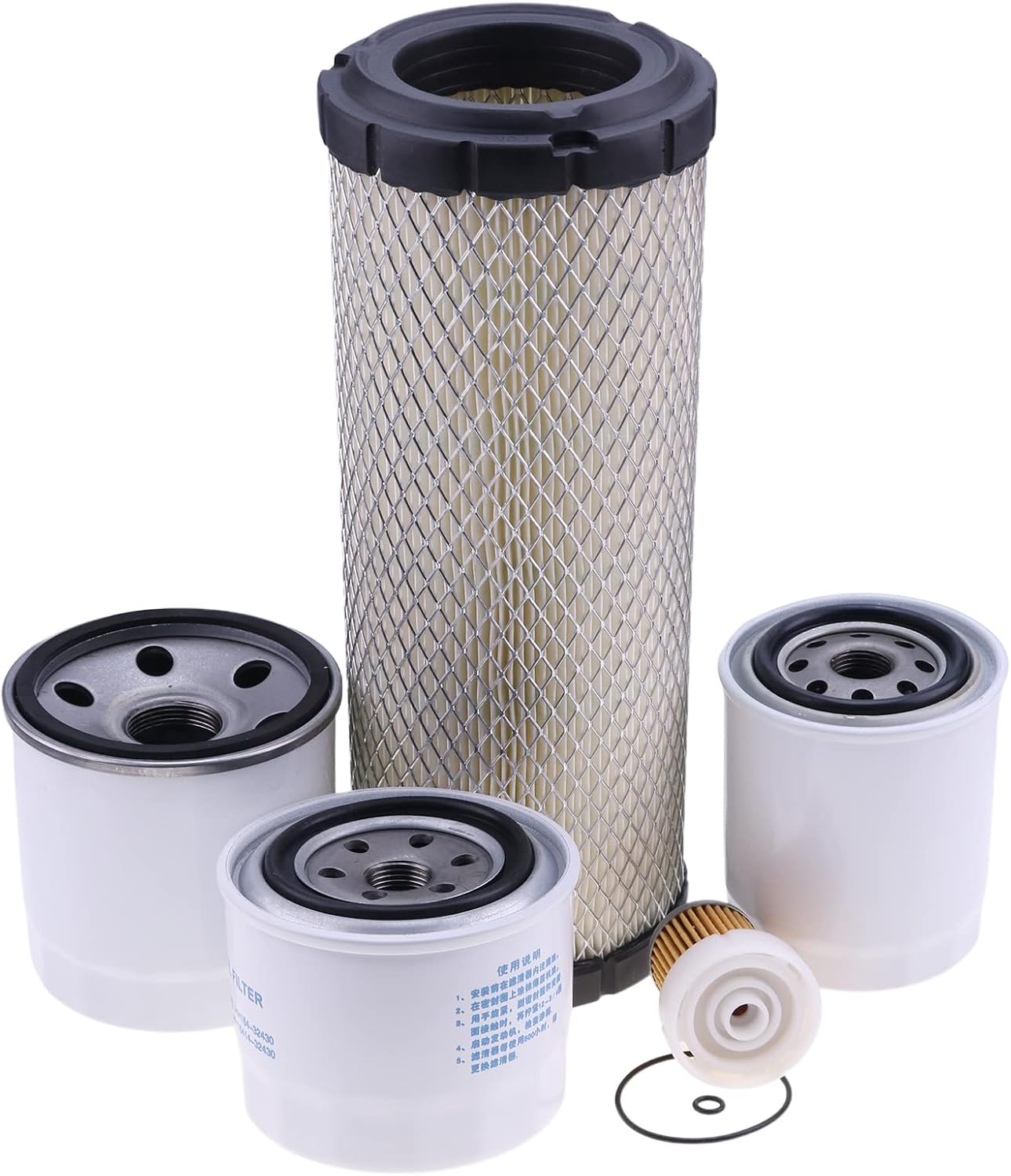 JZGRDN New Filter Kit Compatible with Kubota L2501 H HST Tractor L-Series HST L2800 L3200 L3400 L3800 Tractors