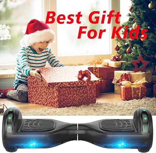 Miniatura 7 de UNI-SUN Self Balancing Scooter for Kids, 6.5" Two Wheels Scooter with Bluetooth and Lights for Girls Boys Kids Adults Negro