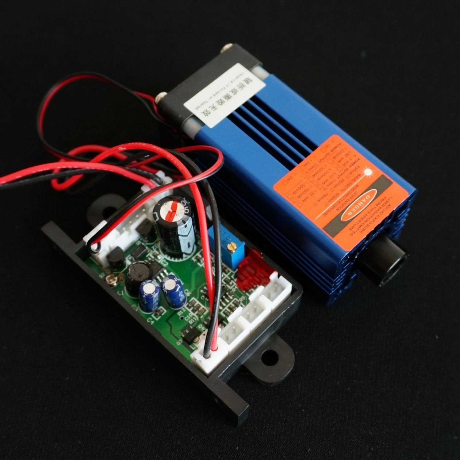 635nm 638nm Modulo Laser Rosso a Puntale 300mW con Driver + TTL + Raffreddamento a Ventole