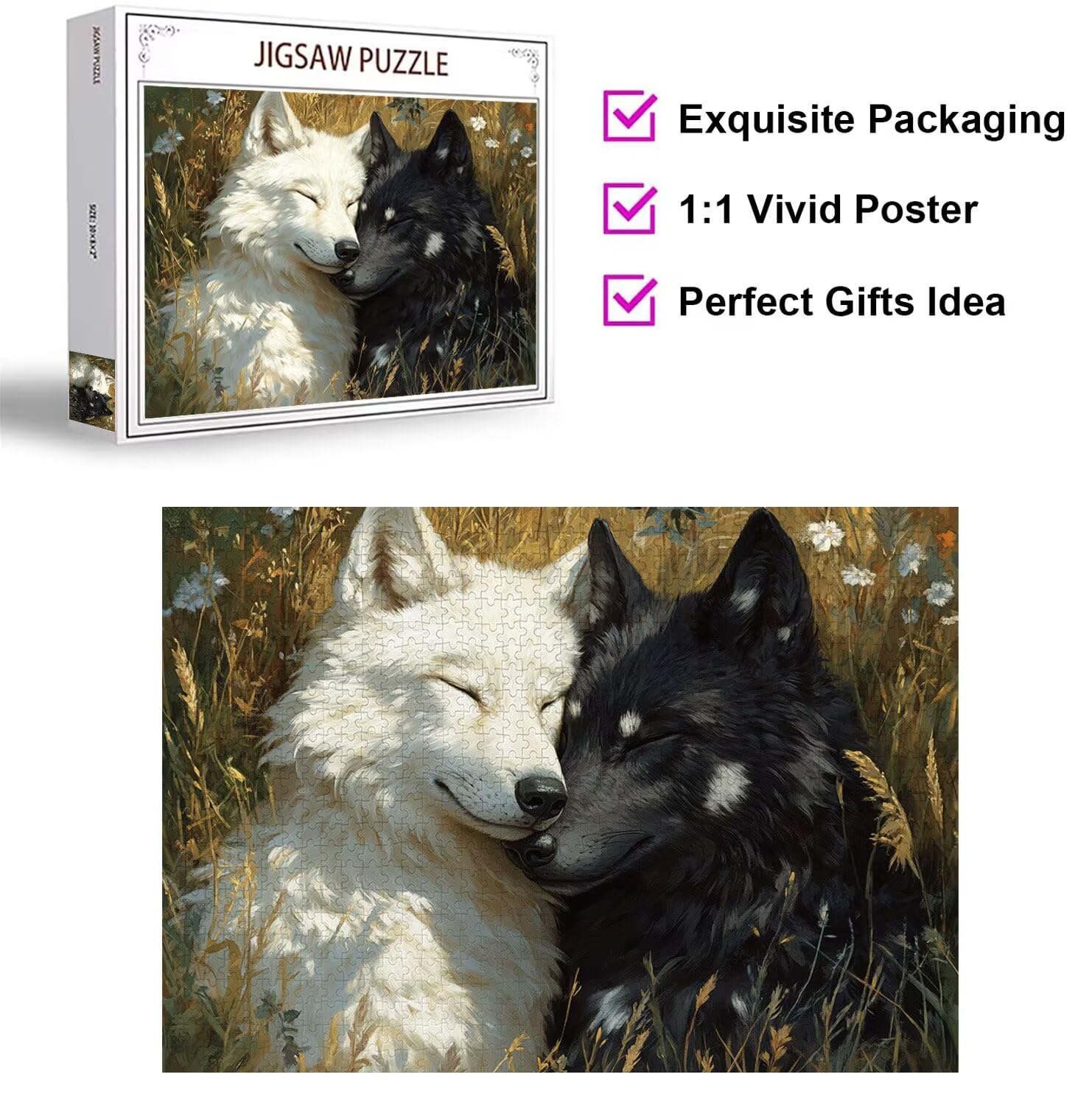 Puzzle dla dorosłych 2000, roślina wilk, 99 x 70 cm, n-870