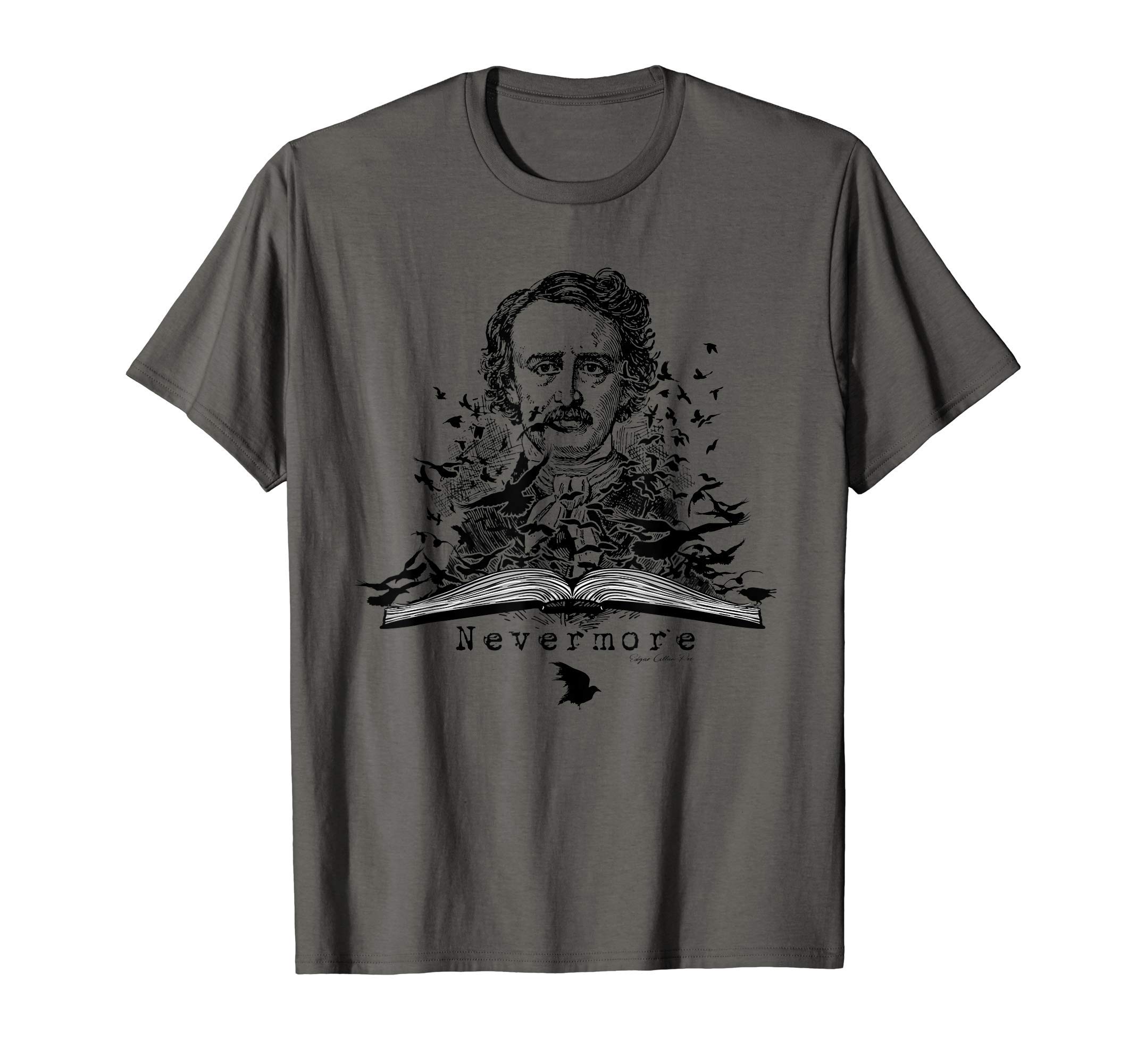 Literary Designs and Gifts, Edgar Allen PoeRaven, Edgar Allan Poe, Literary Gift T-Shirt