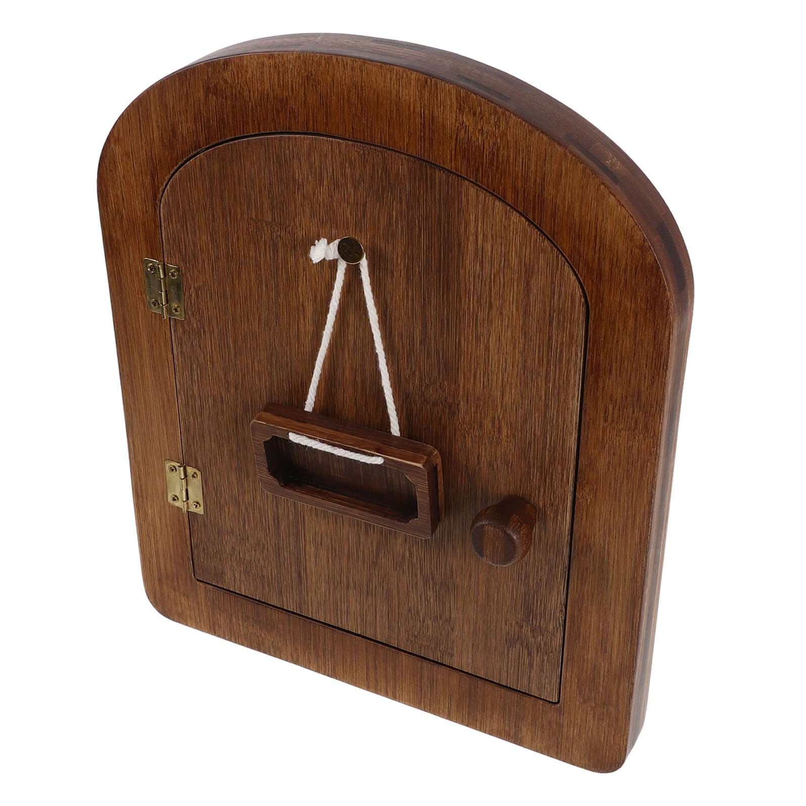 Chatière Intérieure pour Chats et Petits Chiens en Bois Arqué 29x24 Cm | Installation Facile, Usage Intérieur, Solution Polyvalente pour Chiots et Petits Animaux, Ouverture Pratique