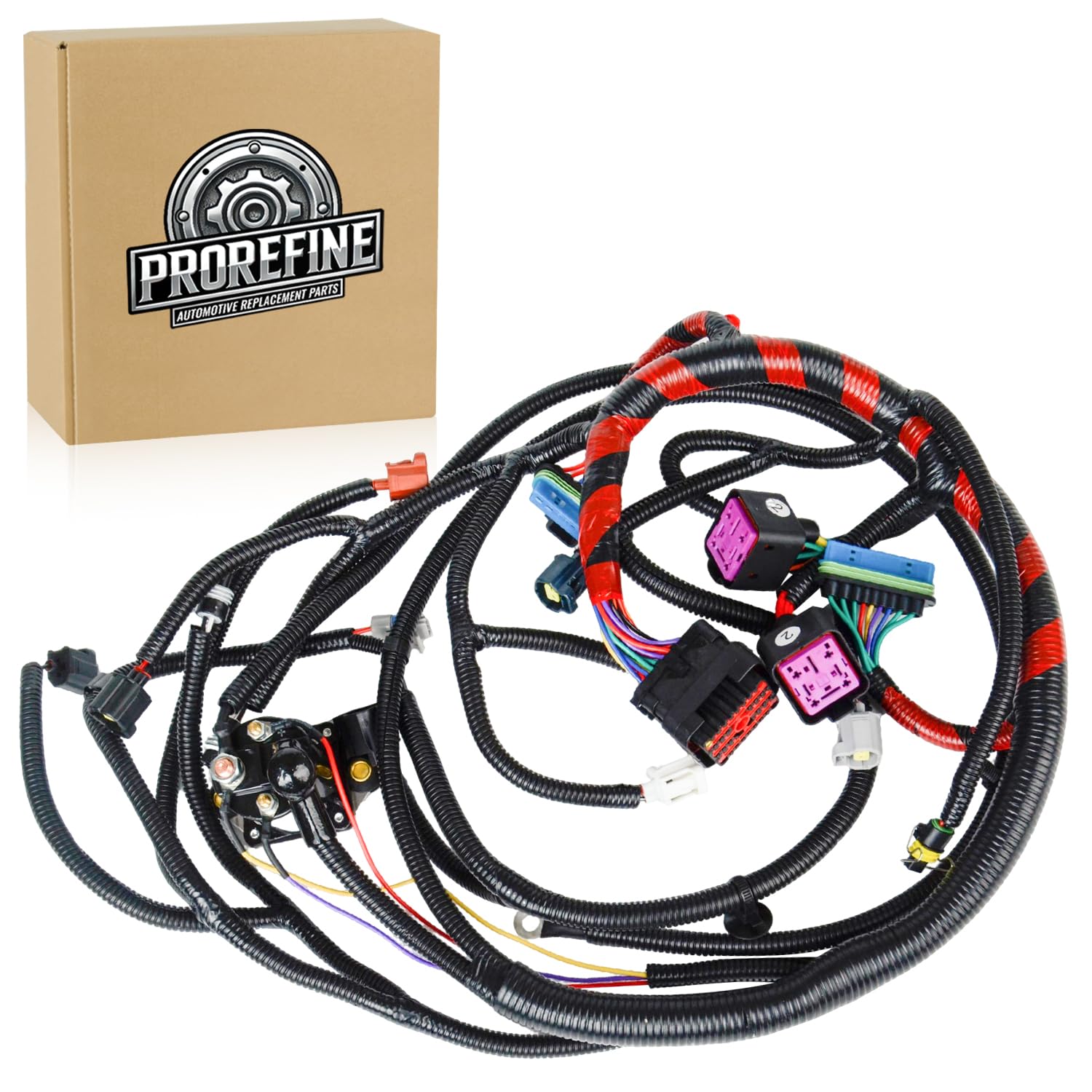 Photo 1 of Upgraded Engines Wiring Harness Compatible with Ford F250 F350 F450 F550 Super Duty Excursion Diesel 2000 2001 7.3L Replace YC3Z12B637BA YC3Z-12B637-BA