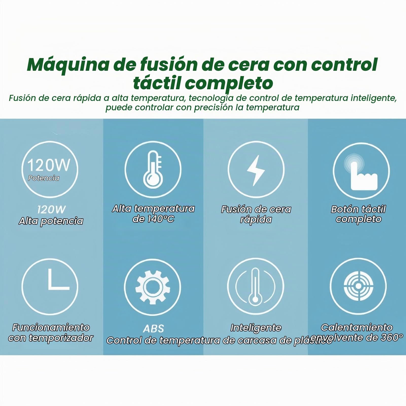 Calentador de Cera 500ml, Maquina de Cera Caliente, Profesional Control Automático de Temperatura, Máquina de Fusión de Cera, Calentador de Cera Para Depilación(EU)