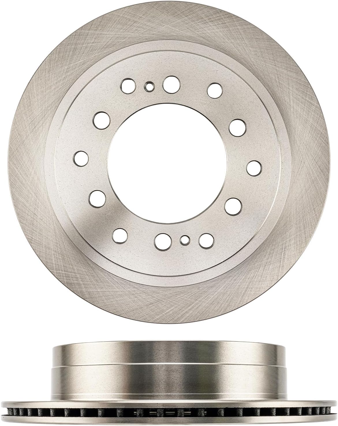 KAX 12.28in Rear Disc Brake Rotors Pair Replacement for Toyota 4Runner 2003-2009, Toyota Sequoia 2001-2007, Toyota FJ Cruiser 2007-2009, Lexus GX470 2003-2009, Automotive Replacement Brake Rotors