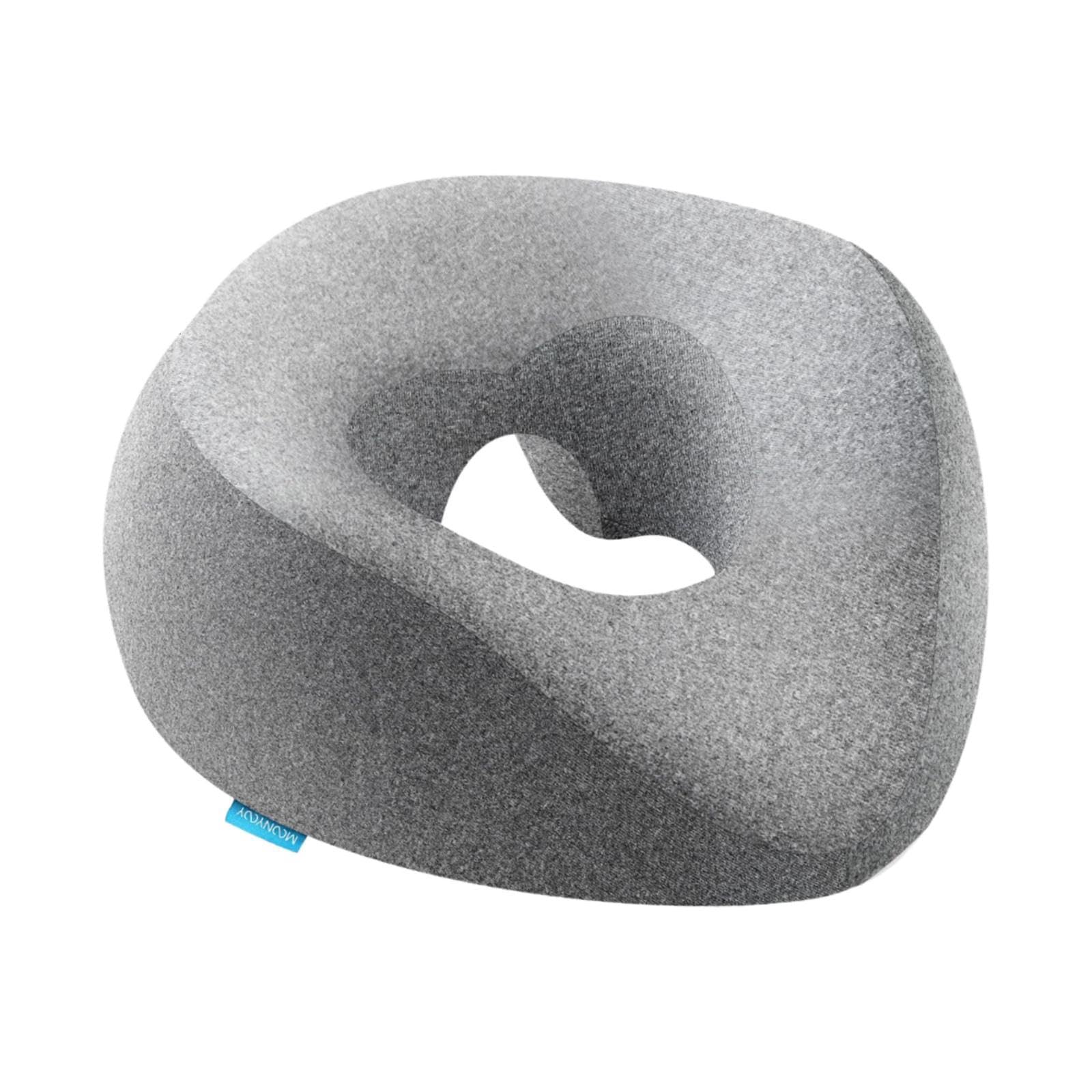 Oreiller face down ergonomique en mousse à mémoire de forme pour massage et salon de beauté gris