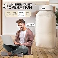 Vista 5 de MOJOCO Secadora de ropa portátil – Mini-secadora compacta para apartamentos, casas rodantes, viajes, pequeña máquina silenciosa de secado rápido