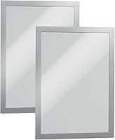 Vista 10 de Durable Duraframe 476801 - Marco magnético autoadhesivo, tamaño carta, 2 unidades, color negro, Negro