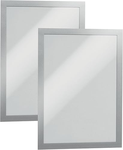 Miniatura 10 de Durable Duraframe 476801 - Marco magnético autoadhesivo, tamaño carta, 2 unidades, color negro, Negro