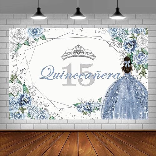 Miniatura 3 de Sendy Telón de fondo de quinceañera de 15 cumpleaños de 10 x 7 pies para decoración de fiesta de cumpleaños de 15 años, decoración de fiesta de