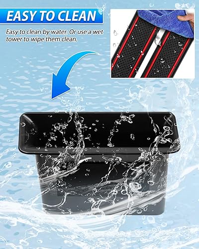 Miniatura 7 de Karltys Bandeja organizadora lateral de puerta para VW Volkswagen Golf GTI R MK8 2022-2025 2026 Accesorios de puerta delantera y trasera, caja de