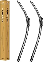 Vista 1 de Juego de limpiaparabrisas de 22"+20 pulgadas (lengüeta de pellizco, juego de 2) Repuesto de limpiaparabrisas para automóviles compatible con Ford