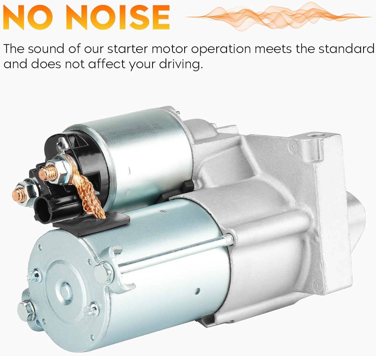 6785 Starter for Buick Lucerne 2009-2011 3.9L, for Chevy Equinox 2006 3.4L, for Impala 2006-2011 3.5L 3.9L, for Monte Carlo 2006-2007 3.5L 3.9L, for Pontiac Torrent 2006 3.4L, 12610636 89017845