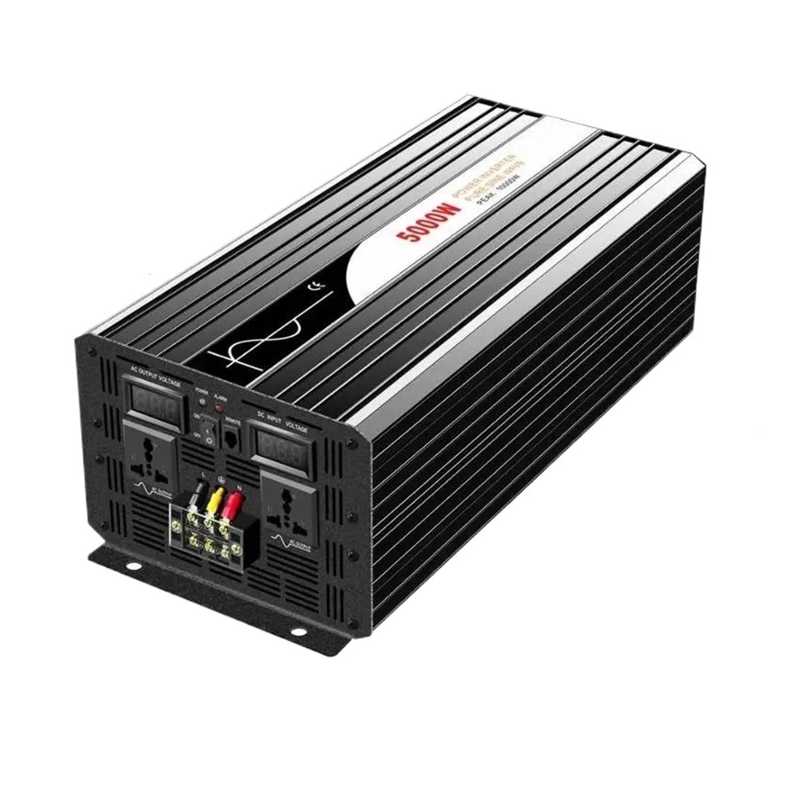 Inversor Energía Solar Onda Sinusoidal Pura con Control Remoto 5000 W 12 V CC 24 V 48 V CA A 110 V 220 V CA Pantalla Digital Convertidor(12V,110-120V,Universal)