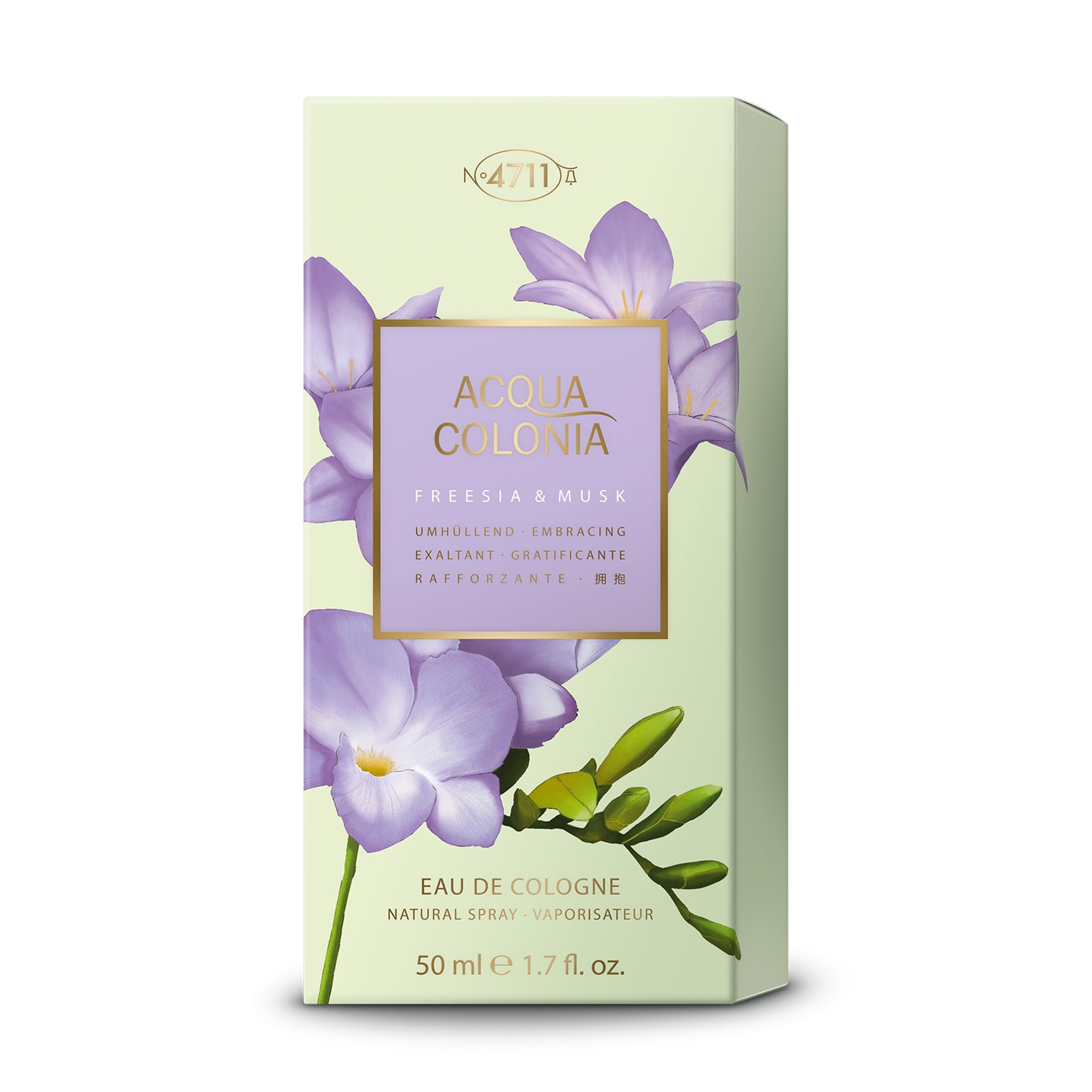 4711 Acqua Colonia® Freesia & Musk | Eau de Cologne - umhüllend - Wellness für die Sinne | 50ml Natural Spray