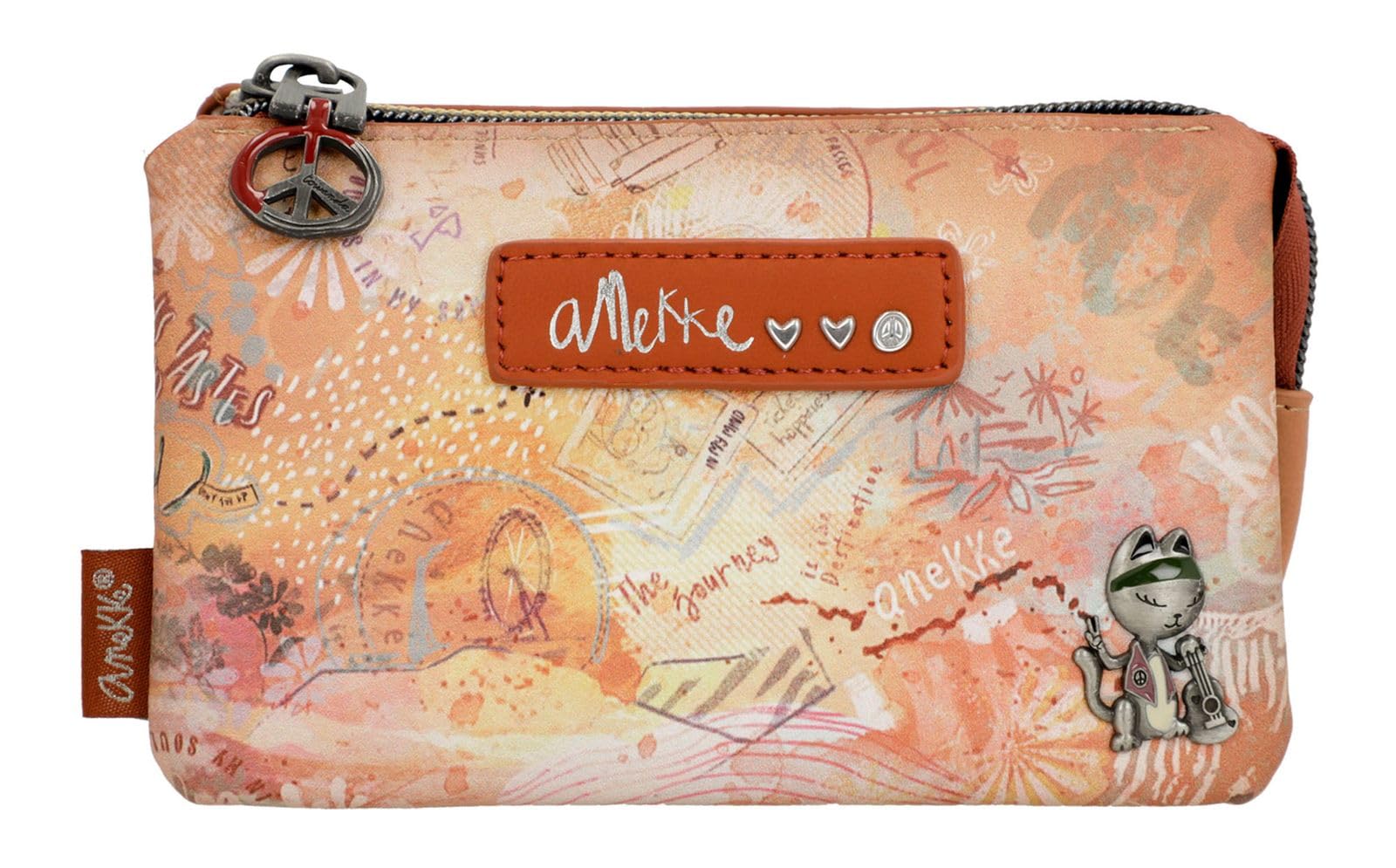 Anekke mochila de paseo con acabados artesanales y detalles metálicos 8