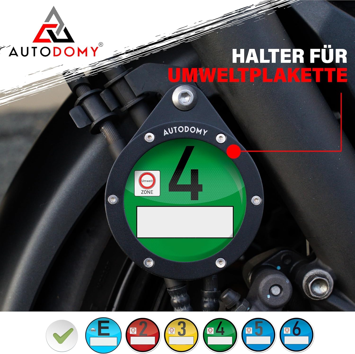 Crit Air Halter Motorrad - Wasserdichte Vignettenhalterung Für Umweltplakette