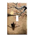 Gotham Decor Asian Winter Plum Blossom - Light Switch Covers - Single Toggle Switch