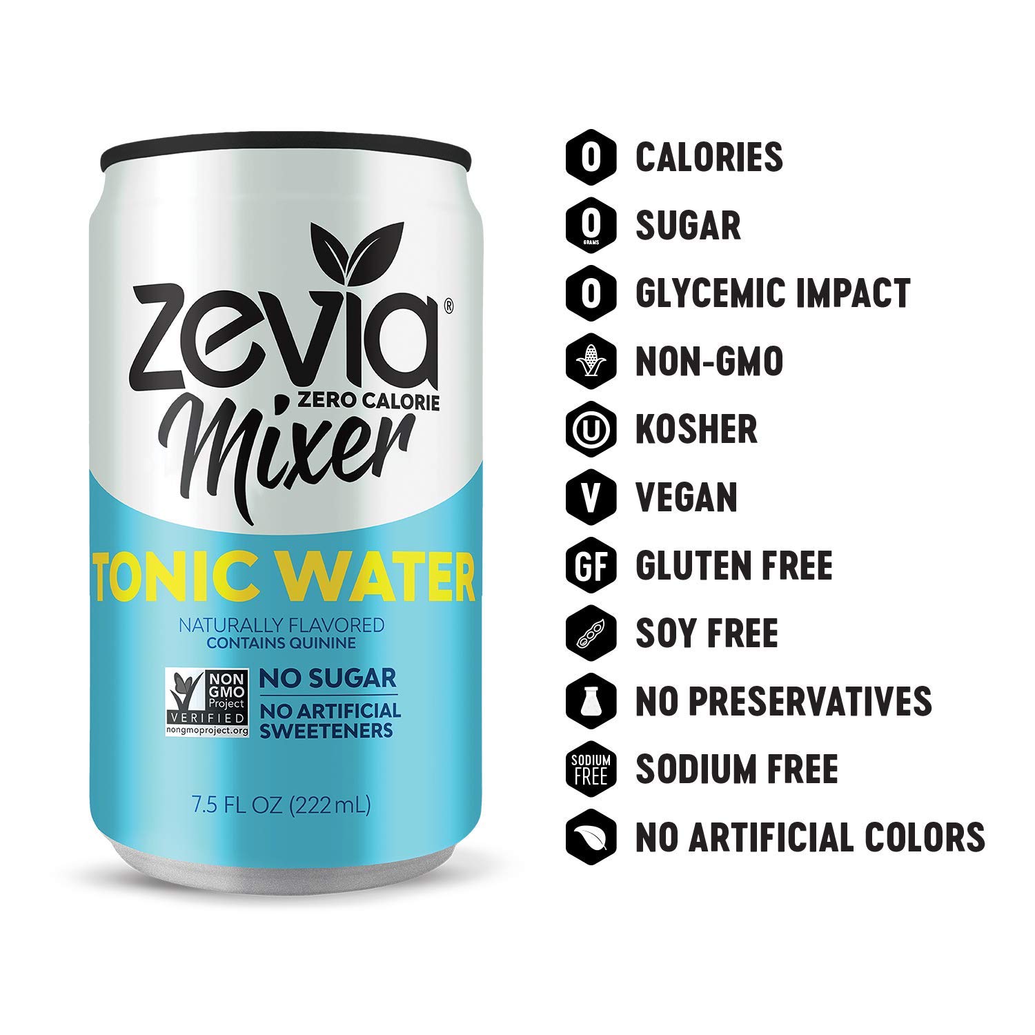 Zevia Zero Calorie Mixer, Tonic Water, 7.5 Ounces (Pack of 12) Buy