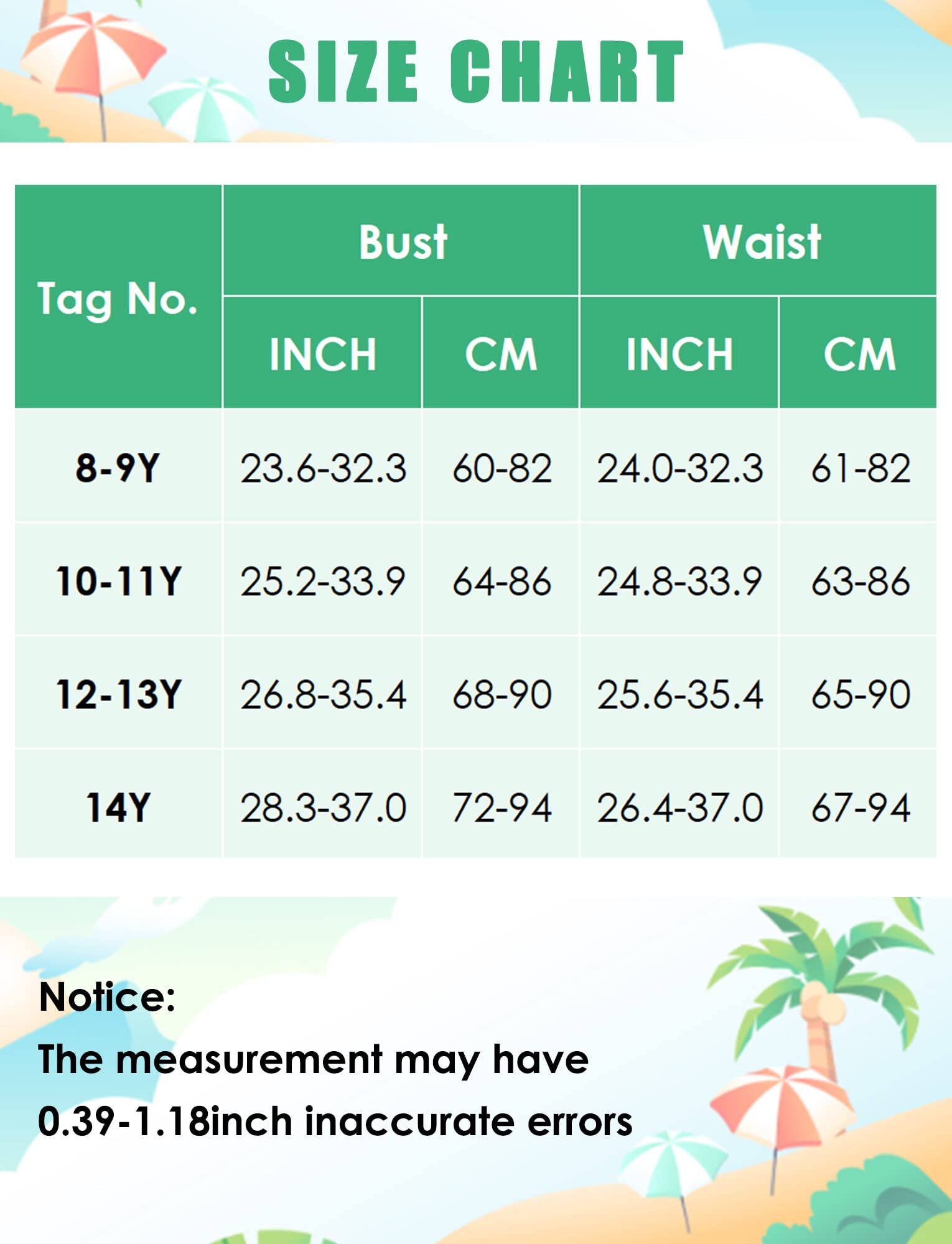 Maeau Maillot de Bain Trois Pièces Fille, Ensemble de Plage Imprimée/Tie Dye Enfant, Bikini Haut+Bikini Short+Short/Jupe Couverte, Costume de Bain et Plage, 8-14 Ans/130-160cm
