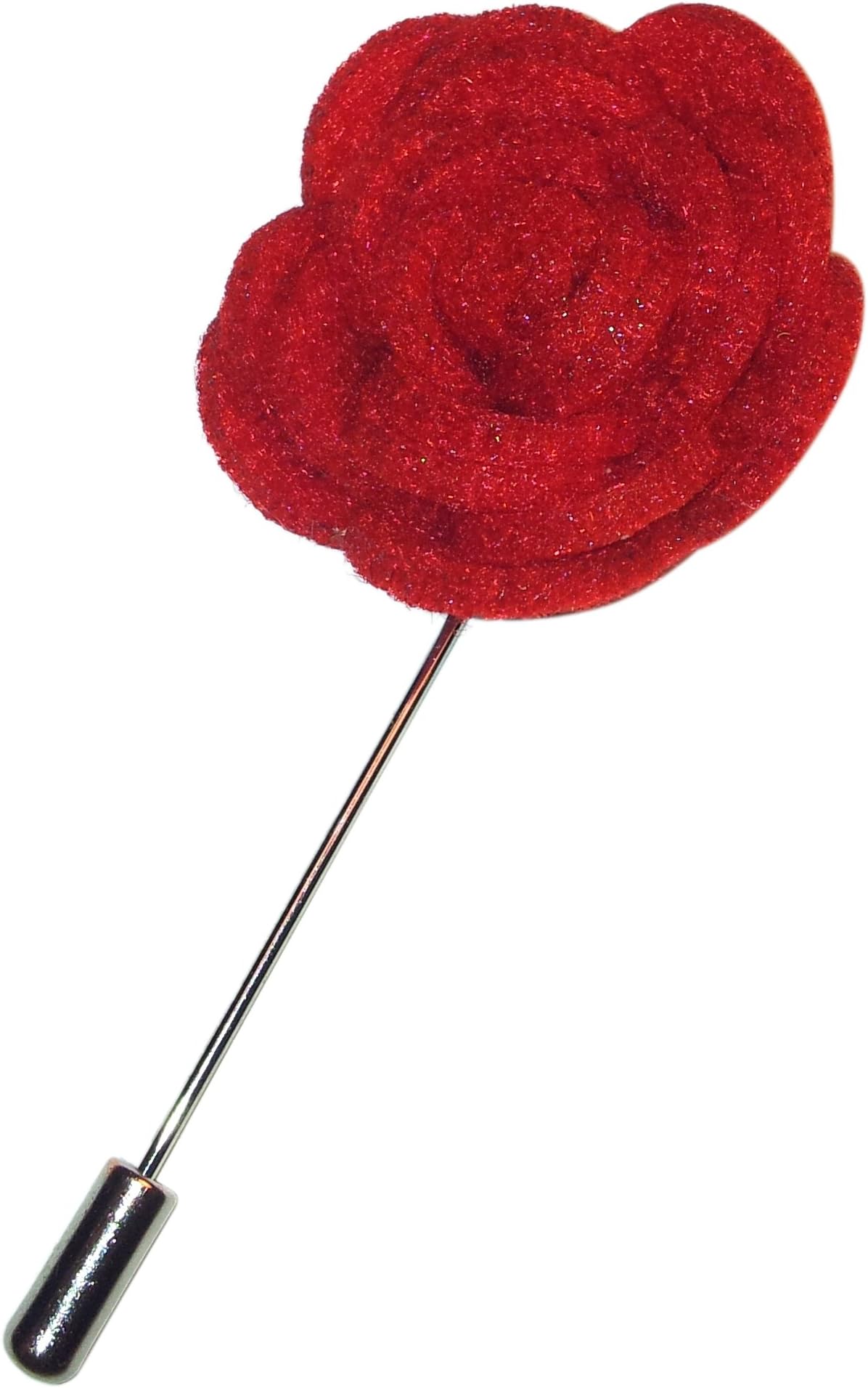 BTS Men's Felt Rosette Lapel Pin Flower Boutonniere - Wool like