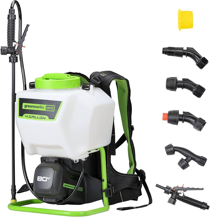 Amazon.com : Greenworks 80V 4 Gallon Battery Powered Backpack