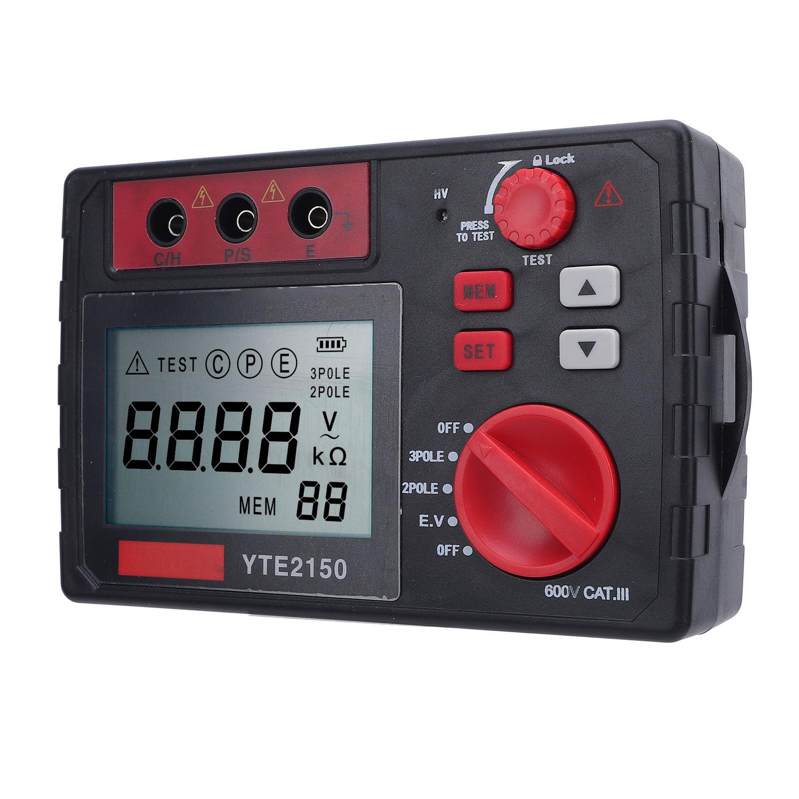 Elektryczne Urządzenie Pomiarowe Megaohm, Amortyzowany -tester Insulacji do Instalacji Elektromechanicznej (Wtyczka UE 110-240V)