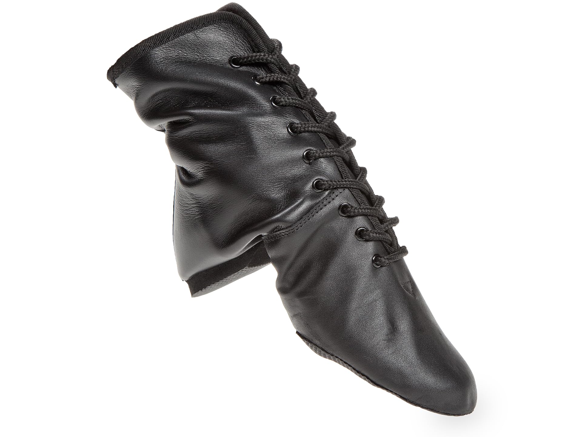 Diamant Mittelhoher Gardestiefel 9-Loch in Leder mit geteilter Gummisohle und 10mm Absatz