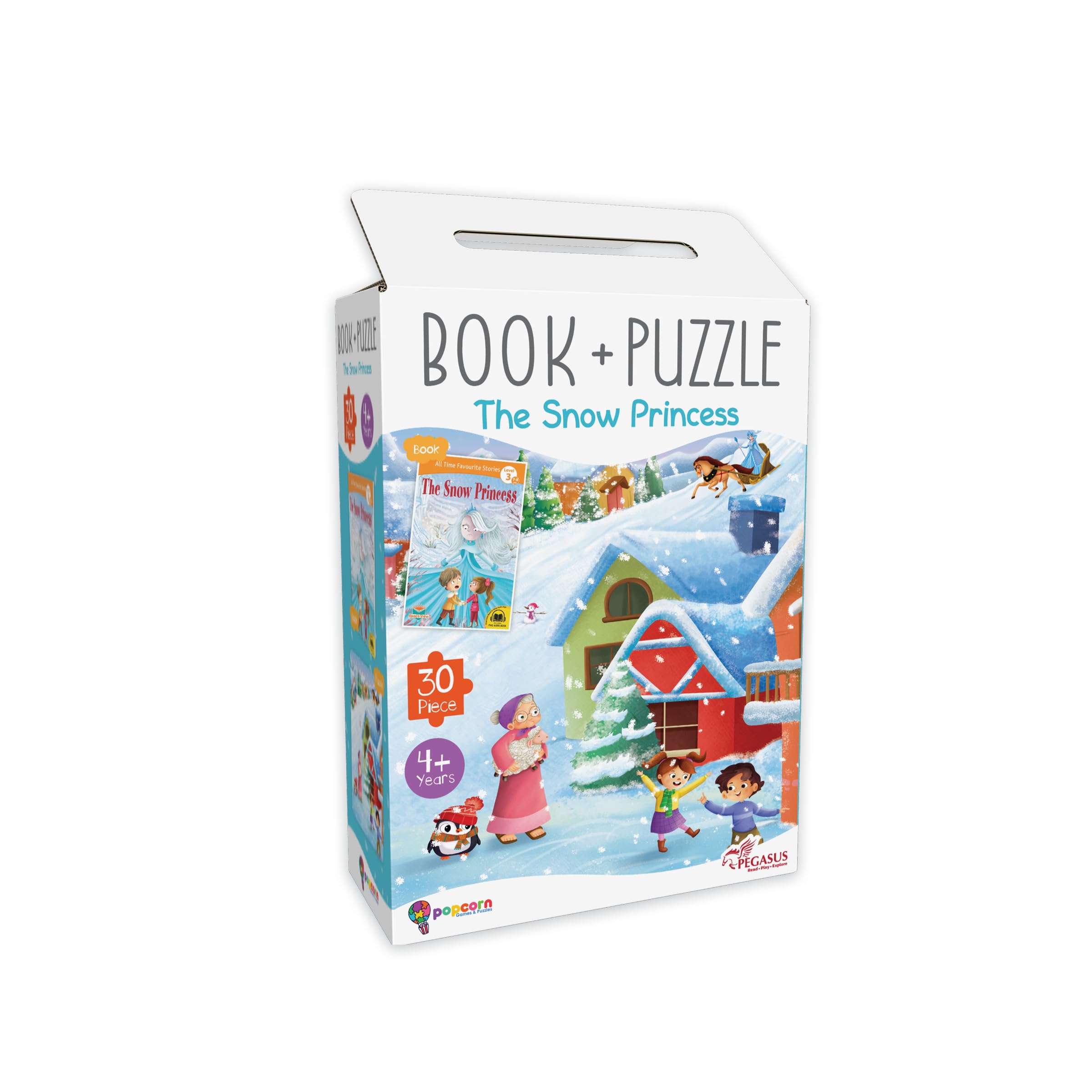 Popcorn Games & Puzzles Snow Princess - 30 Piece Jigsaw Puzzle with Free Reading Book (B0CKSYR3PW) Amazon Price History, Amazon Price Tracker