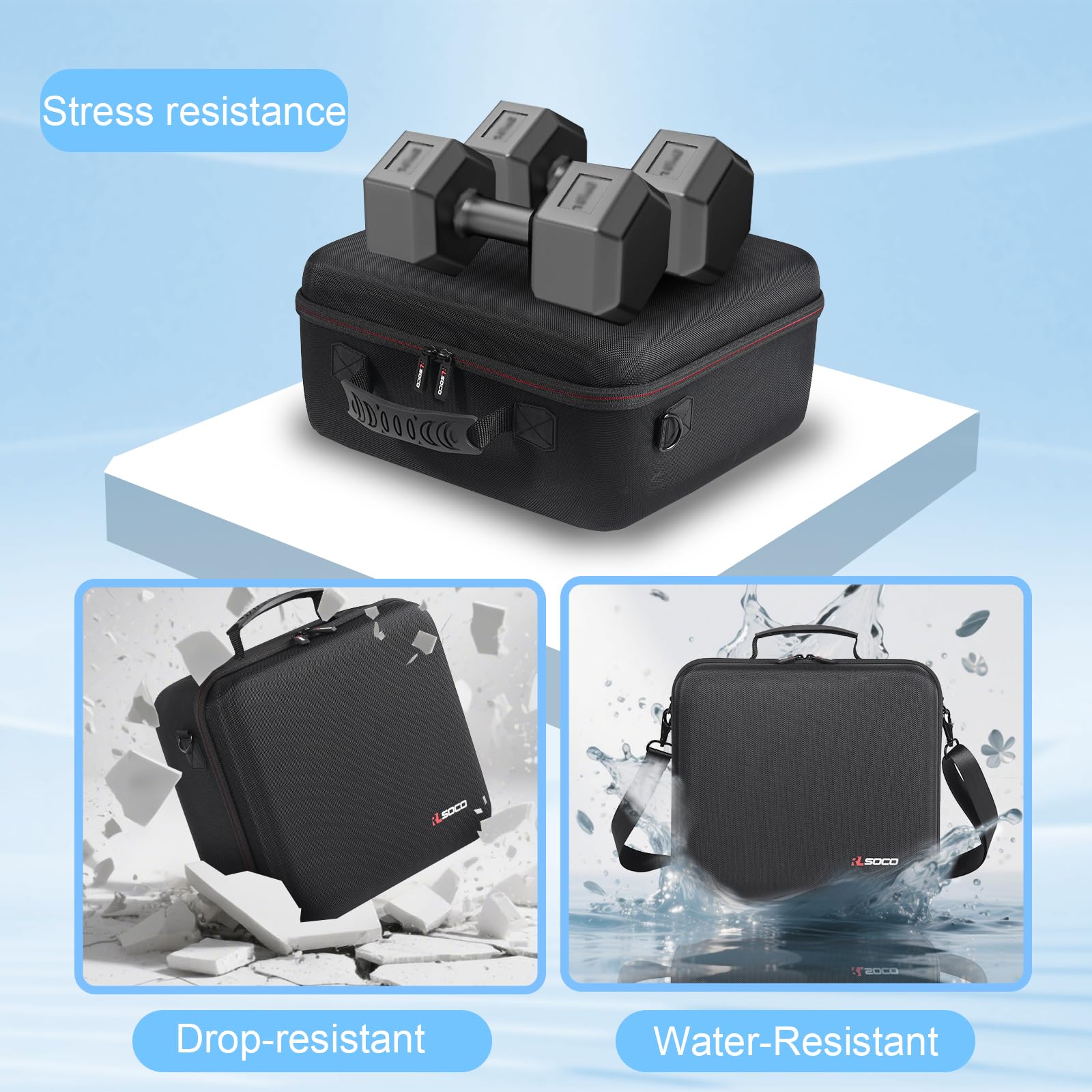 RLSOCO Reise-Hartschalenkoffer für DJI Mavic 4 Pro Combo – passend für komplettes Zubehör: Drohnenkörper, DJI RC Pro 2/RC 2 Controller, 3 Batterien, Ladehub, Propeller und anderes Zubehör