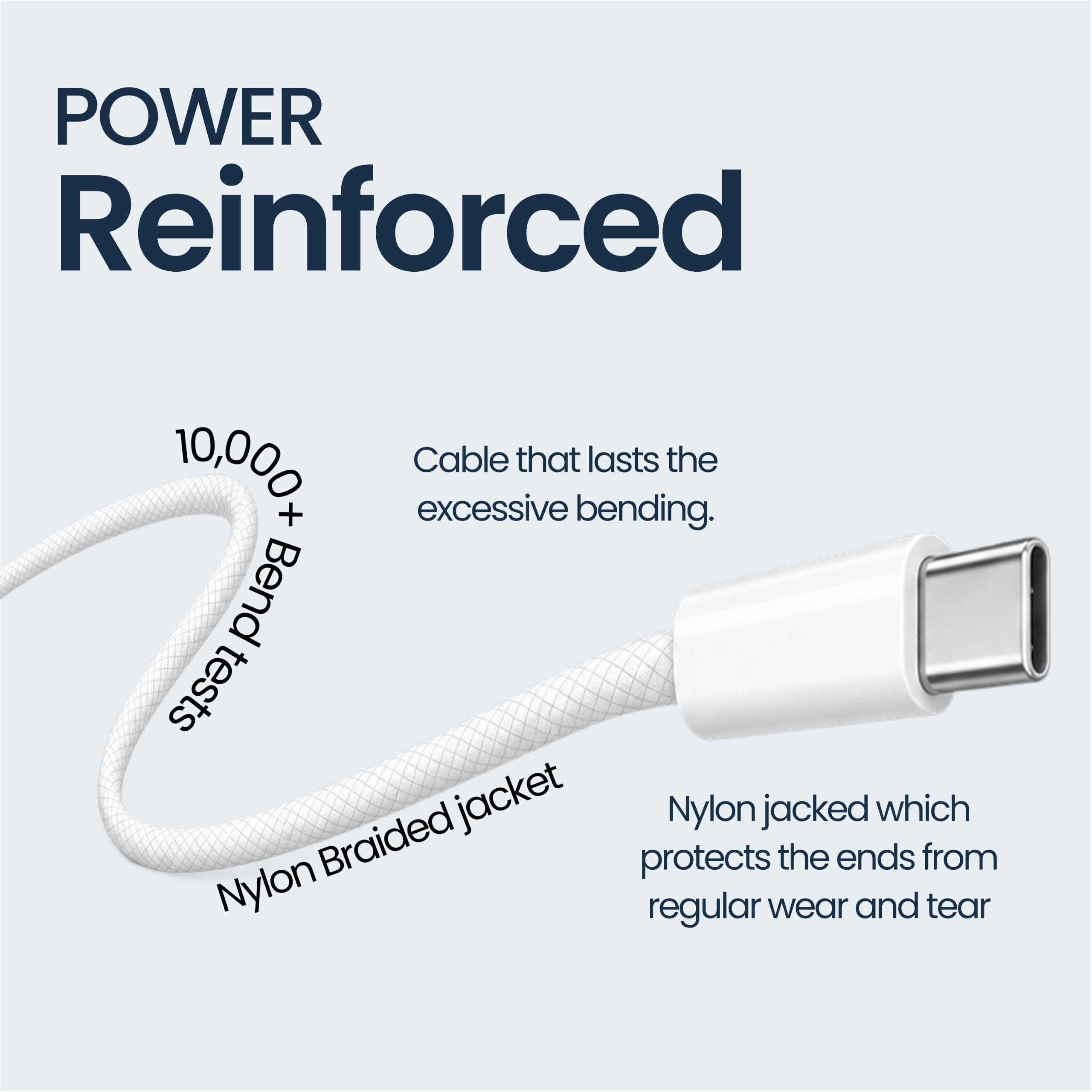 20W MFi-Certified Fast Charger with Type-C to Type-C Braided Cable Compatible for iPhone 18 pro/17/16/15 and iPad Series — Amazon image 4