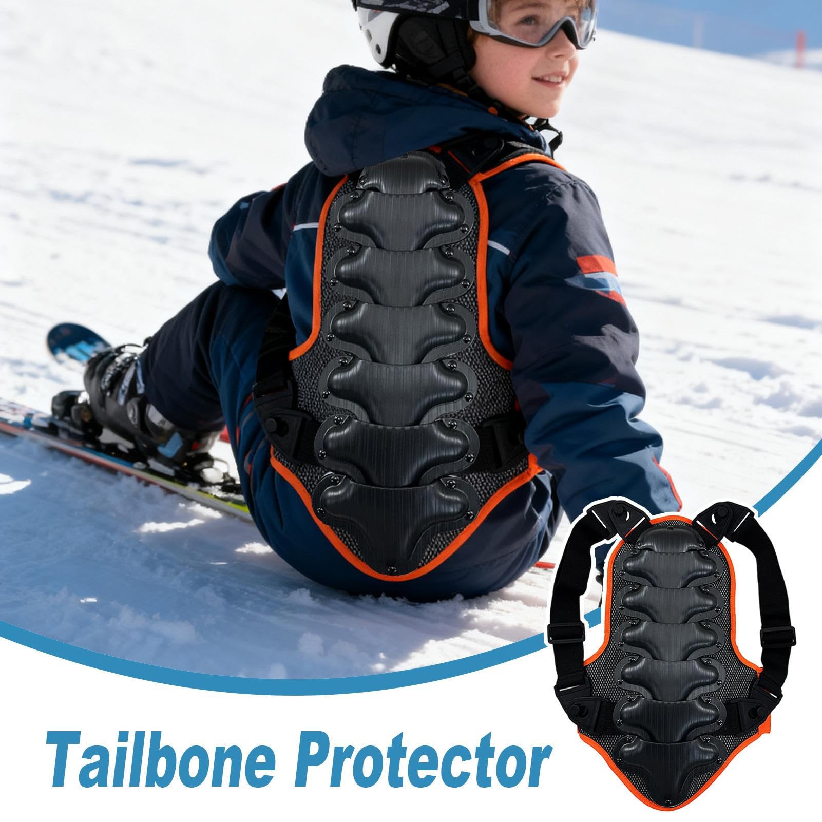 Coussinets pour le patinage | Équipement de soutien dorsal pour le ski, le snowboard, le skateboard, l'équitation, le volley-ball, le football