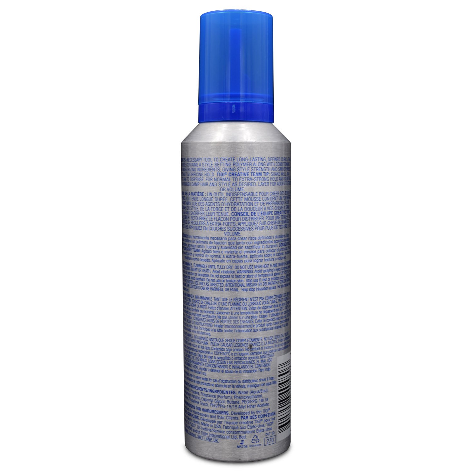 TIGI Catwalk Strong Mousse | For Long-Lasting Curls, 6.5 oz | Pack of 3