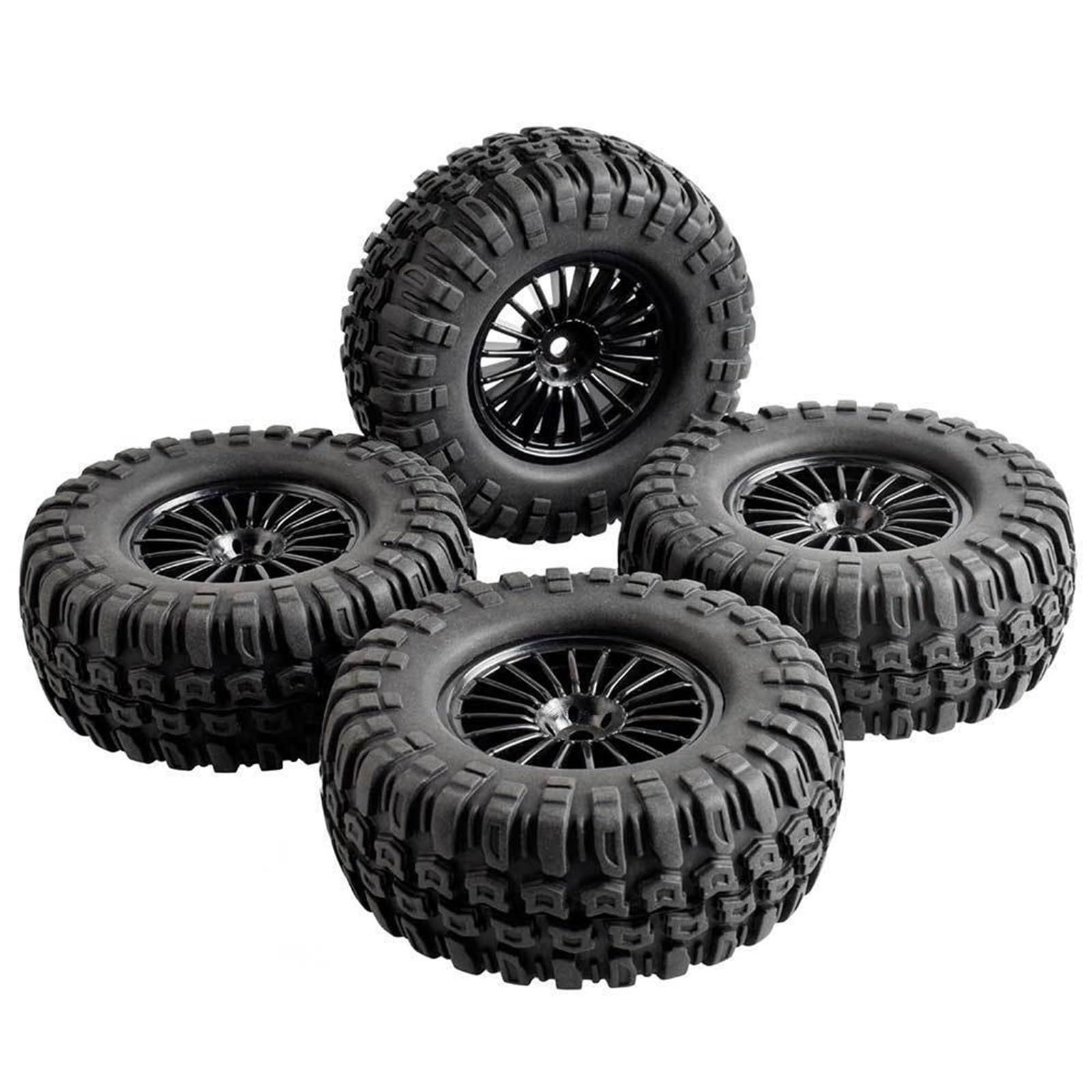 Opony gumowe 108mm Zestawy kół RC 4WD, dla Axial, Rock Climbing