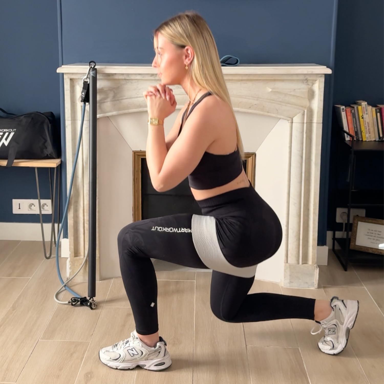 SmartWorkout - Booty Bands – 3 Widerstandsbänder für Beine und Gesäß mit rutschfester Beschichtung – elastisches Band für Fitness, Yoga, Pilates, Krafttraining