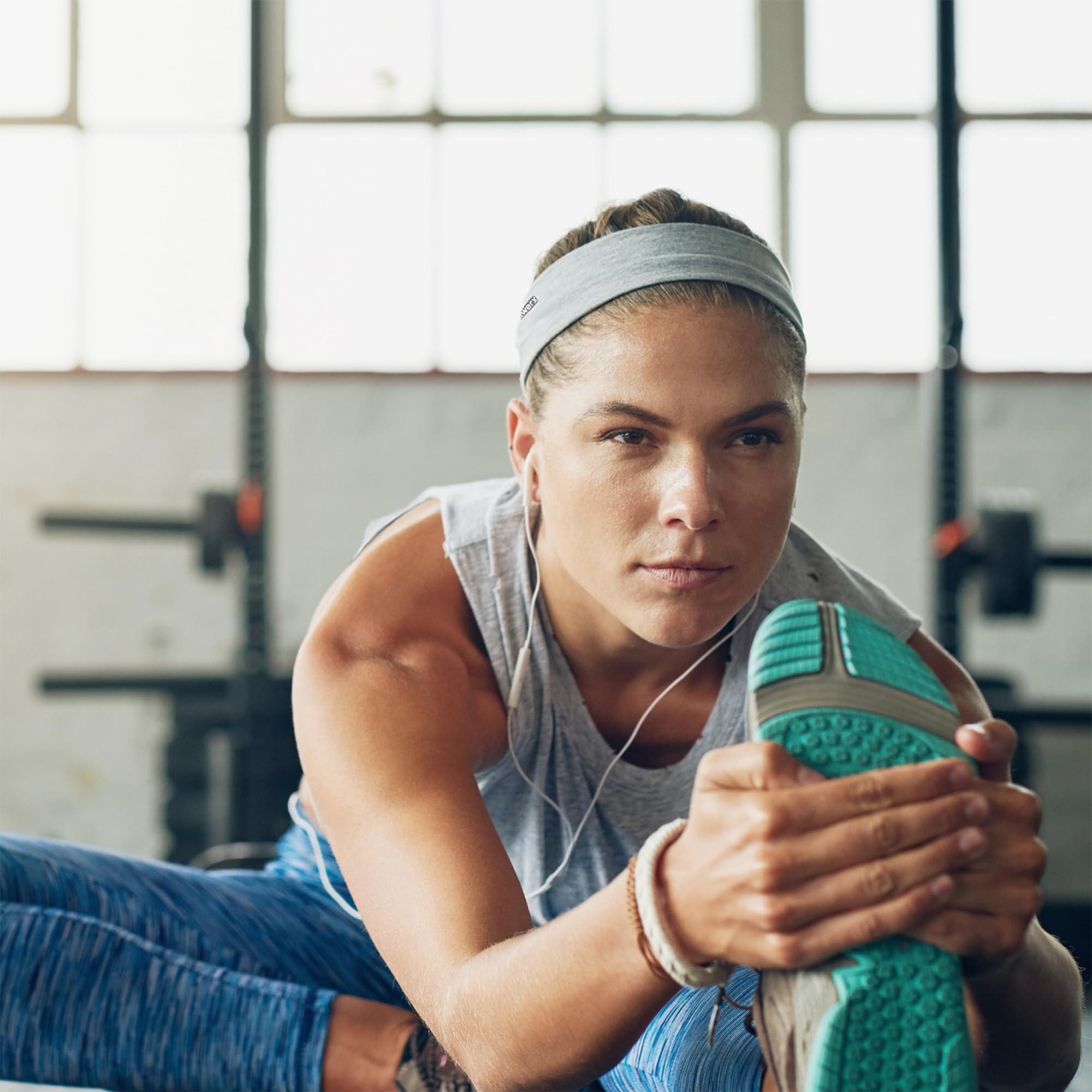 Hydra2-5.1 cm Diadema deportiva – Cero sudor en los ojos, absorbe la humedad, antideslizante, el cabello se mantiene en su lugar, banda deportiva para el sudor para hombres y mujeres