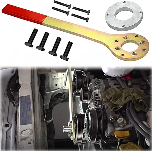 Kit de tornillos de soporte de llave de polea de manivela compatible con Subaru Imprezas Legacy Outback Foresters XT Baja SVX Saab 9-2X