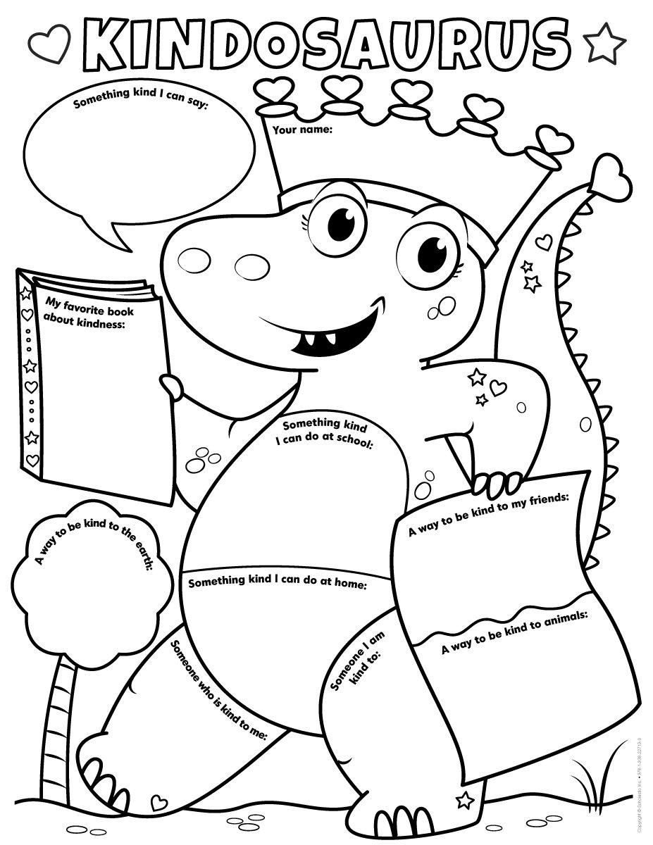 Personal Poster Set: Kindosaurus: 30 Fun, Fill-in Posters That Promote Classroom Kindness