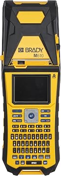 Brady M610 Handheld Label Maker. Durability Meets The widest Range of Data Entry Options., Yellow, Gray Large