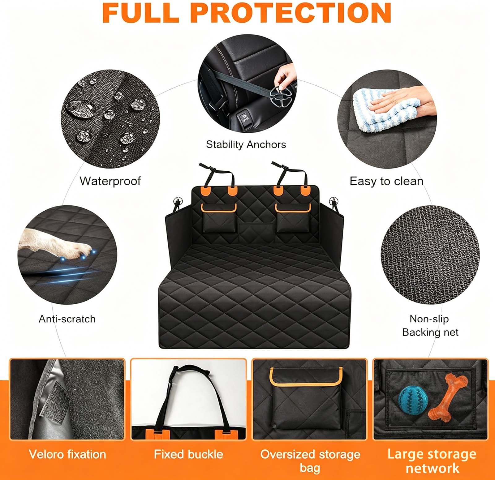 Protector Maletero Coche Perros para Leapmotor B10 2025-, Impermeable y Antideslizante Protector Maletero Coche, Resistente al Desgarro Funda Coche Perro