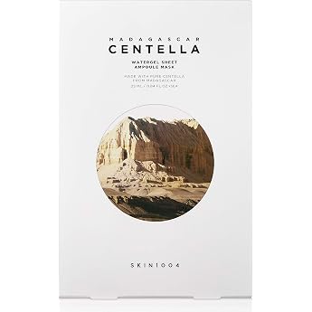 SKIN1004 Centella Water Gel Sheet Ampoule Mask 5 Pack / Madagascar Centella Watergel Sheet Ampoule Mask 5EA / Calming Mask Pa