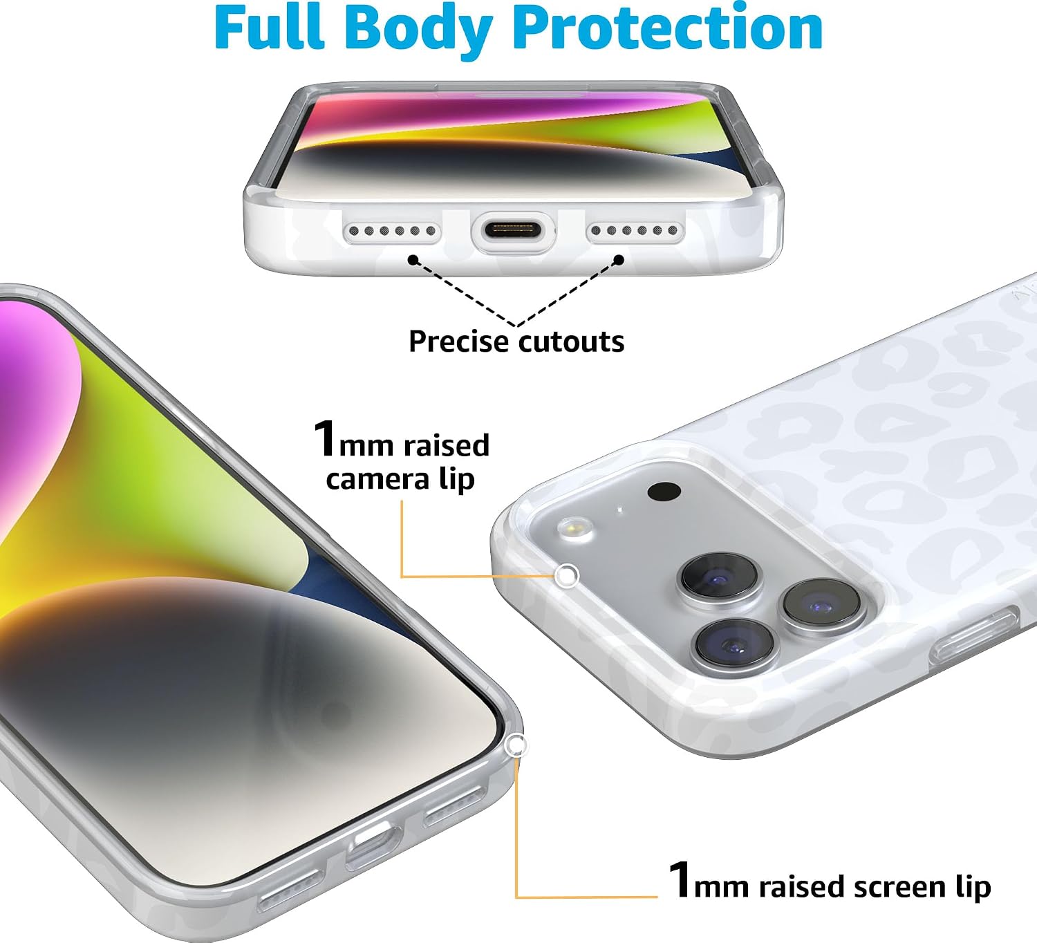 Casely iPhone 17 Pro Case | Into the Wild | White Snow Leopard | Compatible with MagSafe | Classic Ultra Slim Design