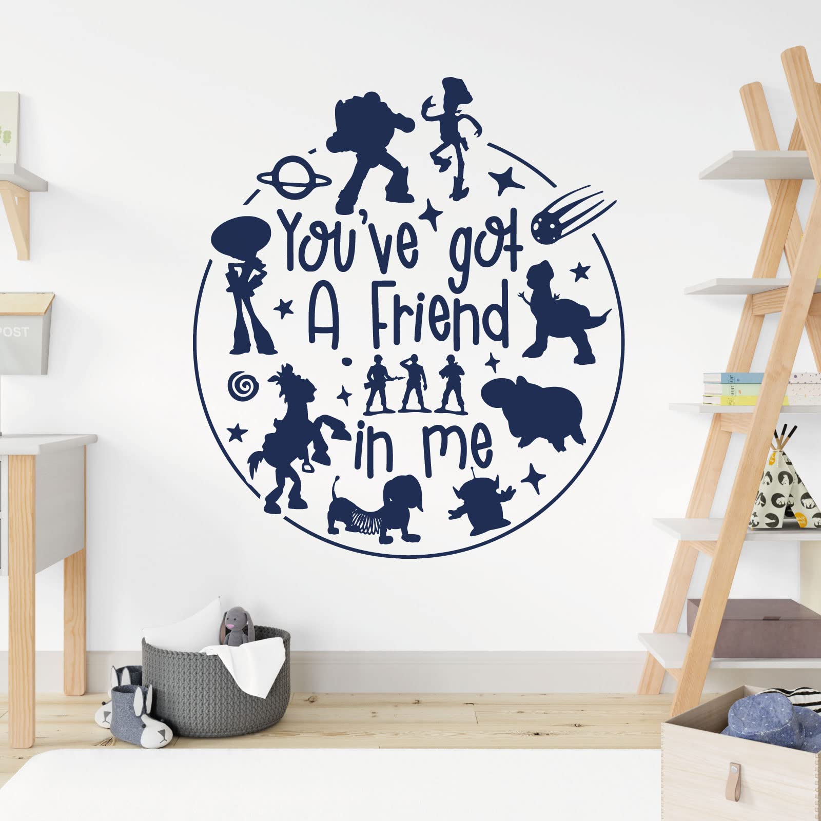 You've Got a Friend in Me - Story Inspired Children's Vinyl Wall Decal Sticker [Large] [Cobalt] — image 1