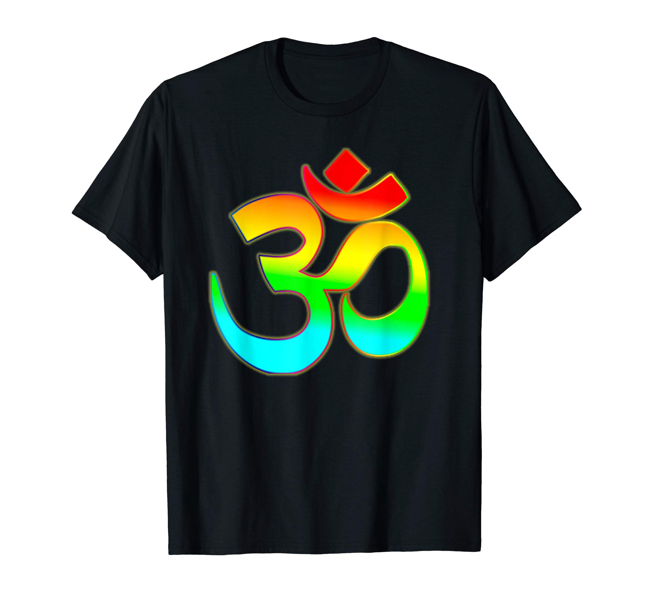 Aum TeeOm Colorful Rainbow Aum T-ShirtOEKO-TEX STANDARD 100
